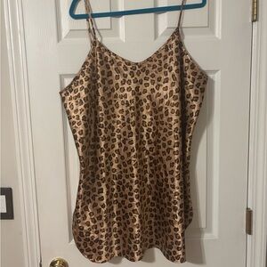 Leopard Print Satin slip
